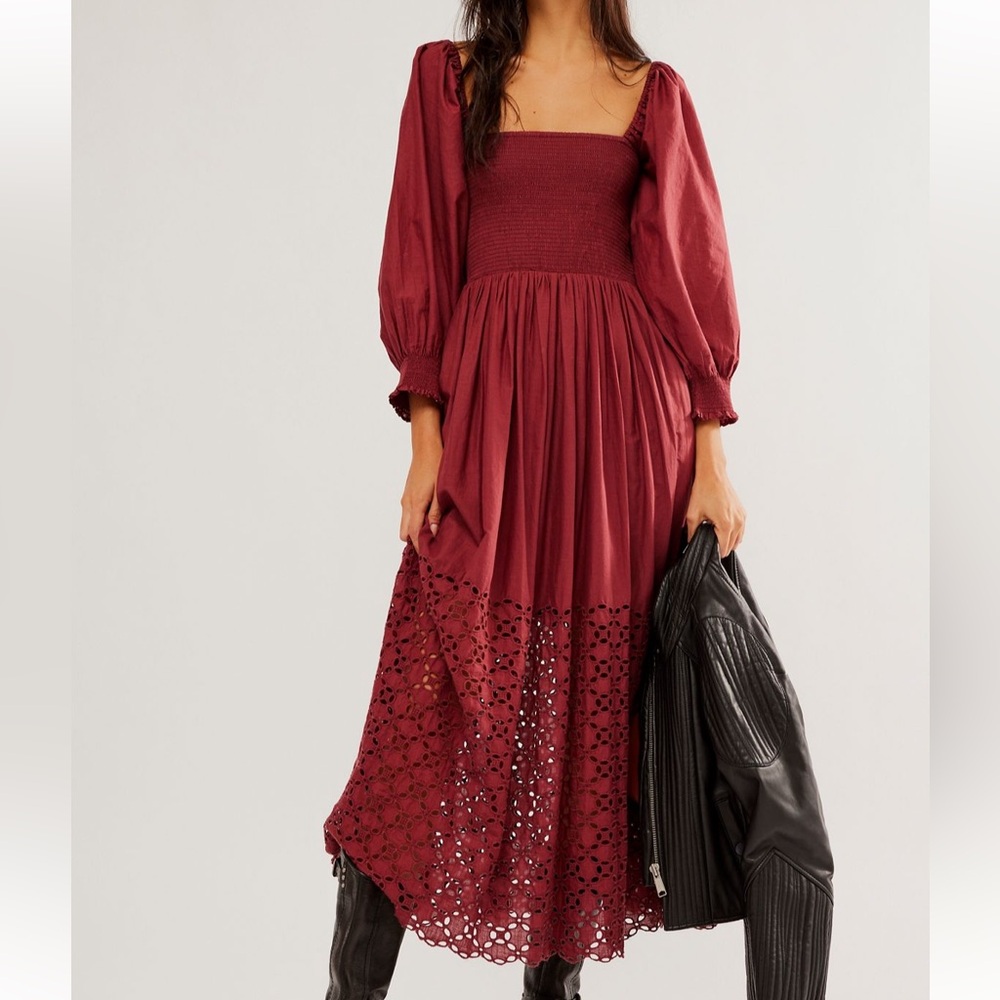 Free People Perfect Storm Midi Dress in Empress Rocks Size XS